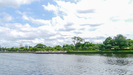 Fototapeta premium lakeside park.