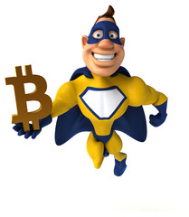 Fun superhero - 3D Illustration