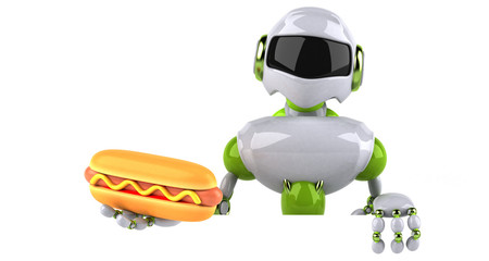 Green robot - 3D Illustration