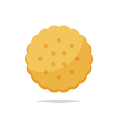 Cracker biscuit vector isolated
