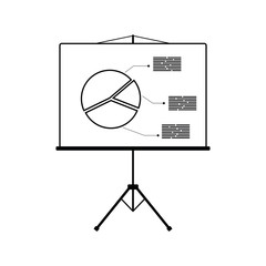 Fototapeta premium Icon of Presentation stand