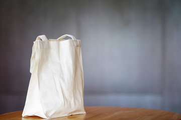 White calico tote bag