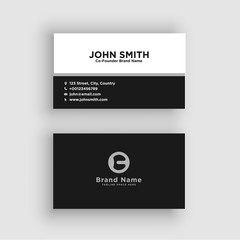 Fototapeta na wymiar Business card. Vector. Exclusive and Modern design