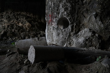 Underground concrete structures, construction of the Museum in Kiev
