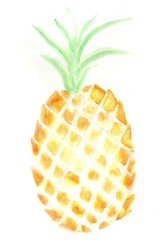 Pineapple abstract art