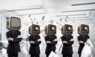 Television addiction of business people.