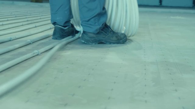 Heat flooring installation