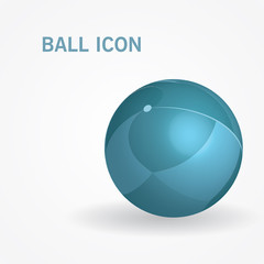3d isometric ball. Vector illustration. Can be used for web design and workflow layout