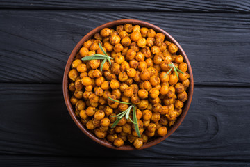 Roasted chickpeas with rosemary