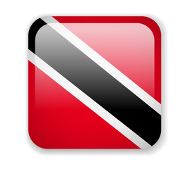 Trinidad and Tobago flag. Square bright Icon on a white background