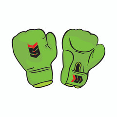 green boxing gloves