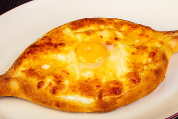 Adjarian Khachapuri with egg