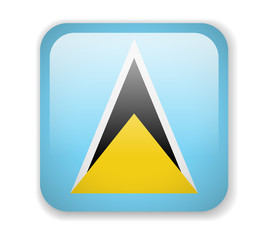 Saint Lucia flag. Square bright Icon on a white background
