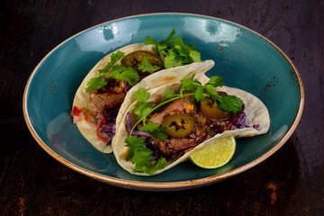 Tacos with meat