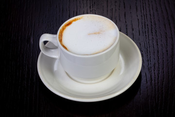 Delicious latte coffee
