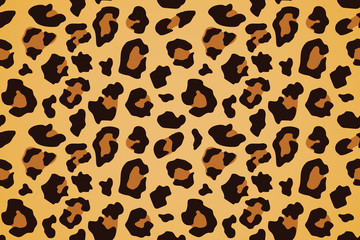 Fototapeta na wymiar Leopard seamless pattern. Animal print. Vector background.