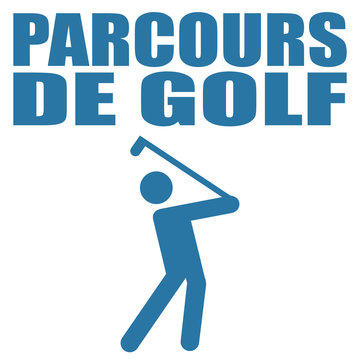 Logo parcours de golf.