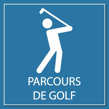 Logo parcours de golf.