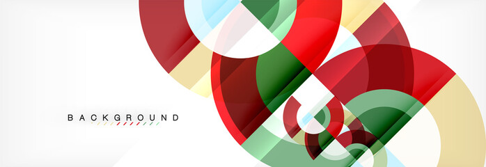 Obraz premium Vector circular abstract background