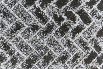 Snow With Brick Pattern