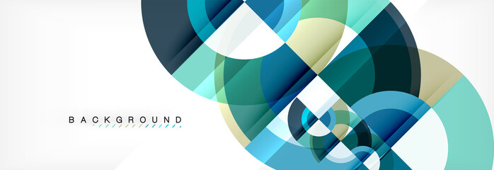 Obraz premium Vector circular geometric abstract background