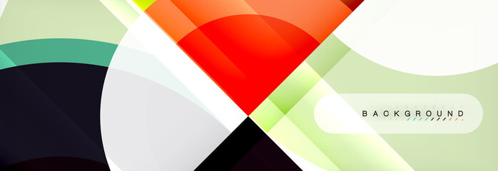 Obraz premium Vector circular geometric abstract background