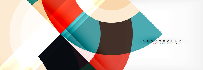 Fototapeta premium Vector circle abstract background