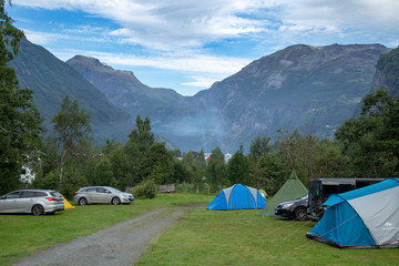 Campingplatz in Geiranger
