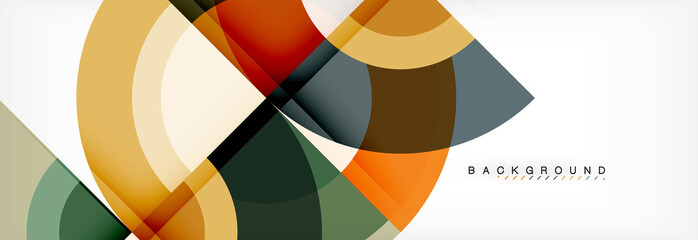 Fototapeta premium Vector circle abstract background