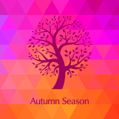 Autumn Modern Background.  Vector illustration.