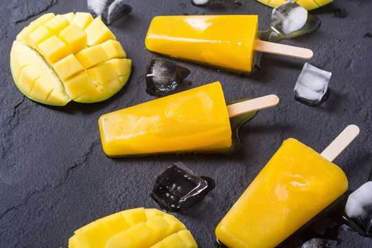 Homemade Mango Popsicle