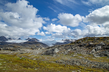 Lake and glacier in Norway
