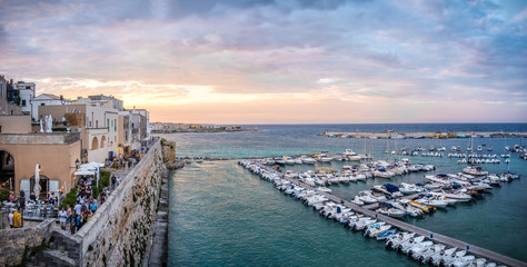 Apulia - Salento - Otranto harbour and old south italy village