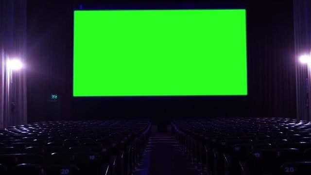 Movie with Green Background. The Lights Get Off. Blue Tone. You can replace green screen with the footage or picture you want with “Keying” effect in AE  (check out tutorials on YouTube).