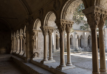  Romanesque Cloisters Church of Saint Trophime Cathedral in Arles. Provence,  France