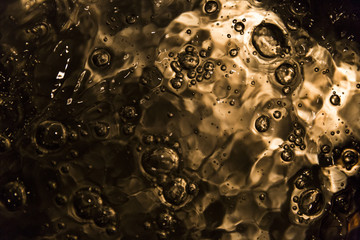Abstract Golden Water Splash