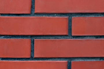 Obraz premium Red brick wall texture grunge background may use to interior design
