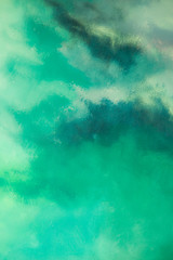Abstract green paint color
