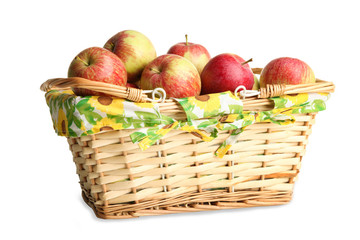Basket with apples