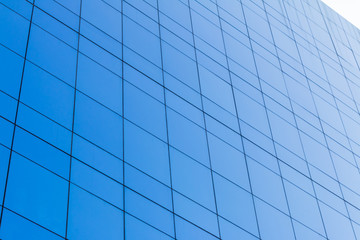 Blue Glass building Modern office building