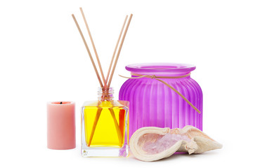 Air freshener sticks isolated on white background