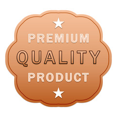 Premium quality product label