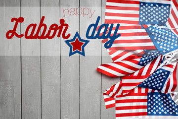 Fototapeta na wymiar Happy Labor day banner, american patriotic background