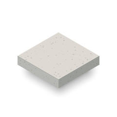 Concrete isometric layer
