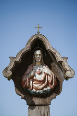 Rzeźba Najświętsze Serce Pana Jezusa - obrazy, fototapety, plakaty