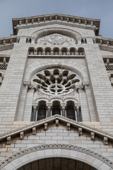 Fototapeta na wymiar Monaco Cathedral (Cathedrale de Monaco) in Monaco
