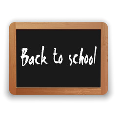 Vector Back to School on Blackboard