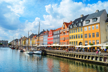 Nyhavn-dijk in de zon, Kopenhagen