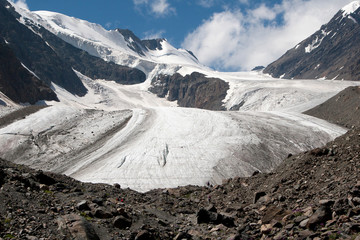Glacier Grand Aktru in the Altai Mountains