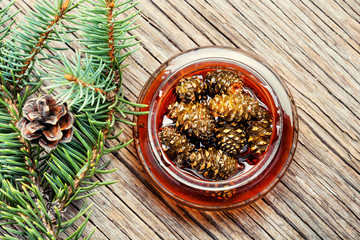 Jam from pine cones